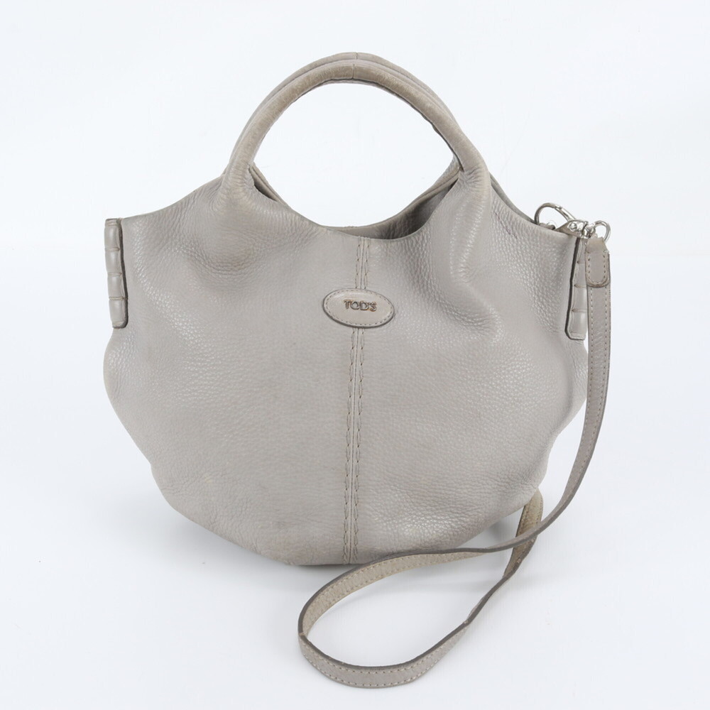 Tod's Leather 2-Way Shoulder Bag, Crossbody Handbag, Tote Bag for Women